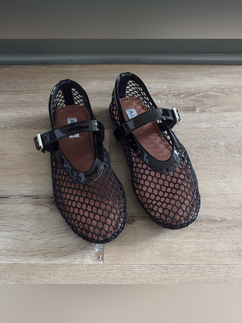 Alaia Women Ballet Flats In Fishnet 38 eu